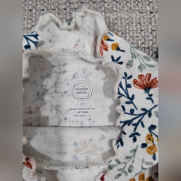 Toddler girl 3t burgundy dress - Picture 4 of 8